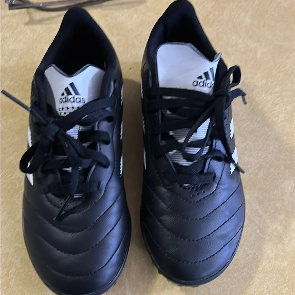 Adidas Black and White Soccer Shoes - Picture 3 of 3